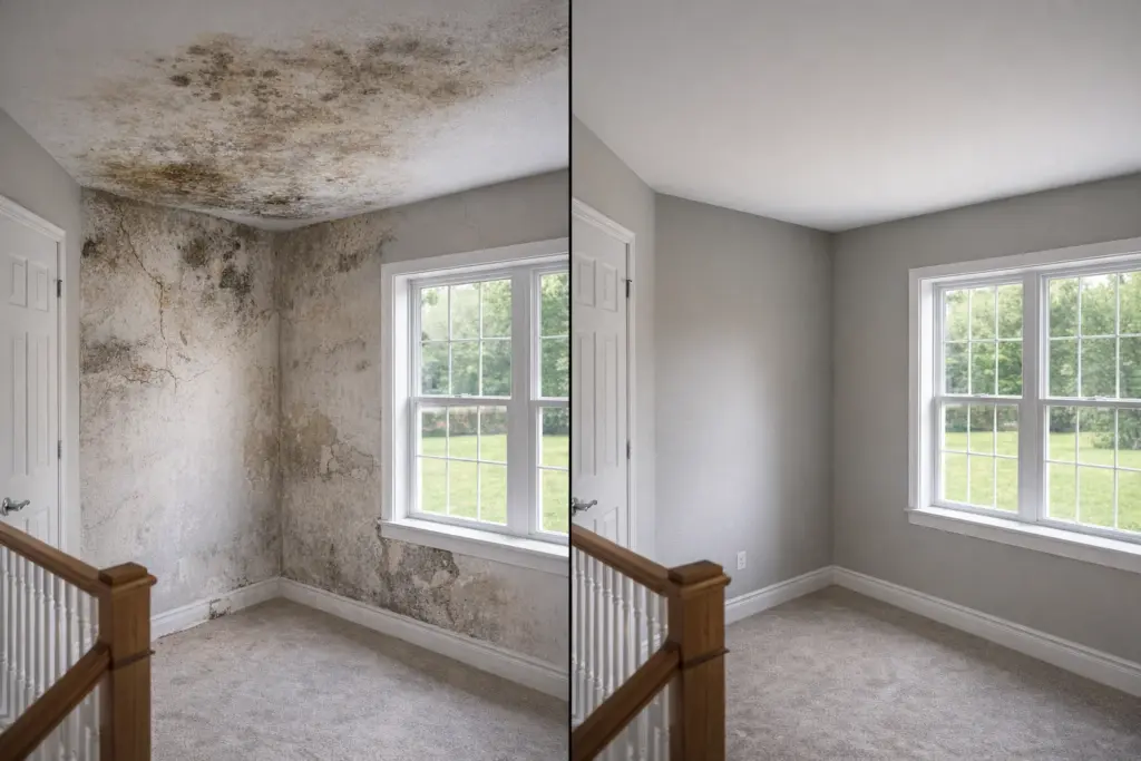 Mold Treatment Houston - Before & After 1